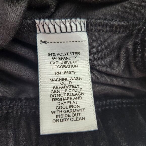 Cable & Gauge Sport Activewear Jacket Womens Large Full Zip Hoodie Black Velour - Picture 7 of 7